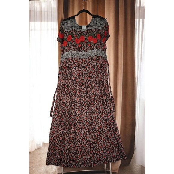 Vintage Just In Thyme Maxi Dress With Tags Size 14. Animal Print. - Picture 3 of 14